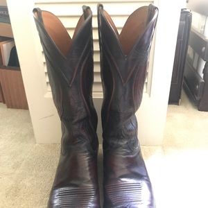 Lucchese men’s leather cowboy boots